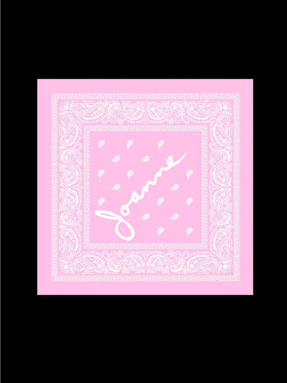 NWOT Rare World Tour 2017 Limited Edition Lady Gaga Joanne Pink Bandanna